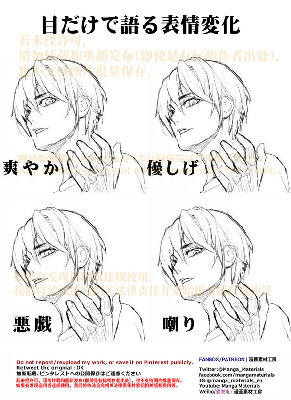 個人メモ：目だけで語る表情変化